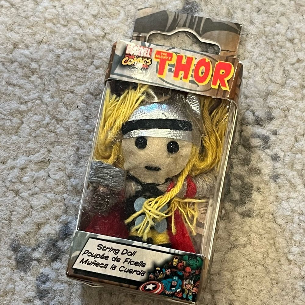 NIB Marvel Comics THOR STRING DOLL Voodoo Doll Keychain